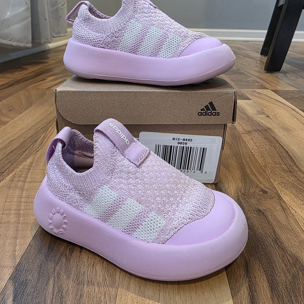 Adidas Pink Toddler Bubbles Shoes — Size 6K / Slip-On Shoes